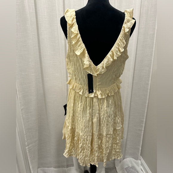 Lulu's Yellow Ruffle Mini Dress - Picture 6 of 12